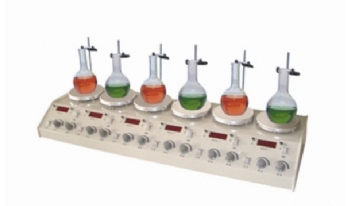 常州國華多頭磁力加熱攪拌器HJ-6A數(shù)顯控溫