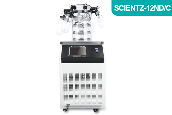 寧波新芝實驗型加熱式鐘罩凍干機Scientz-12ND/C普通多歧管型